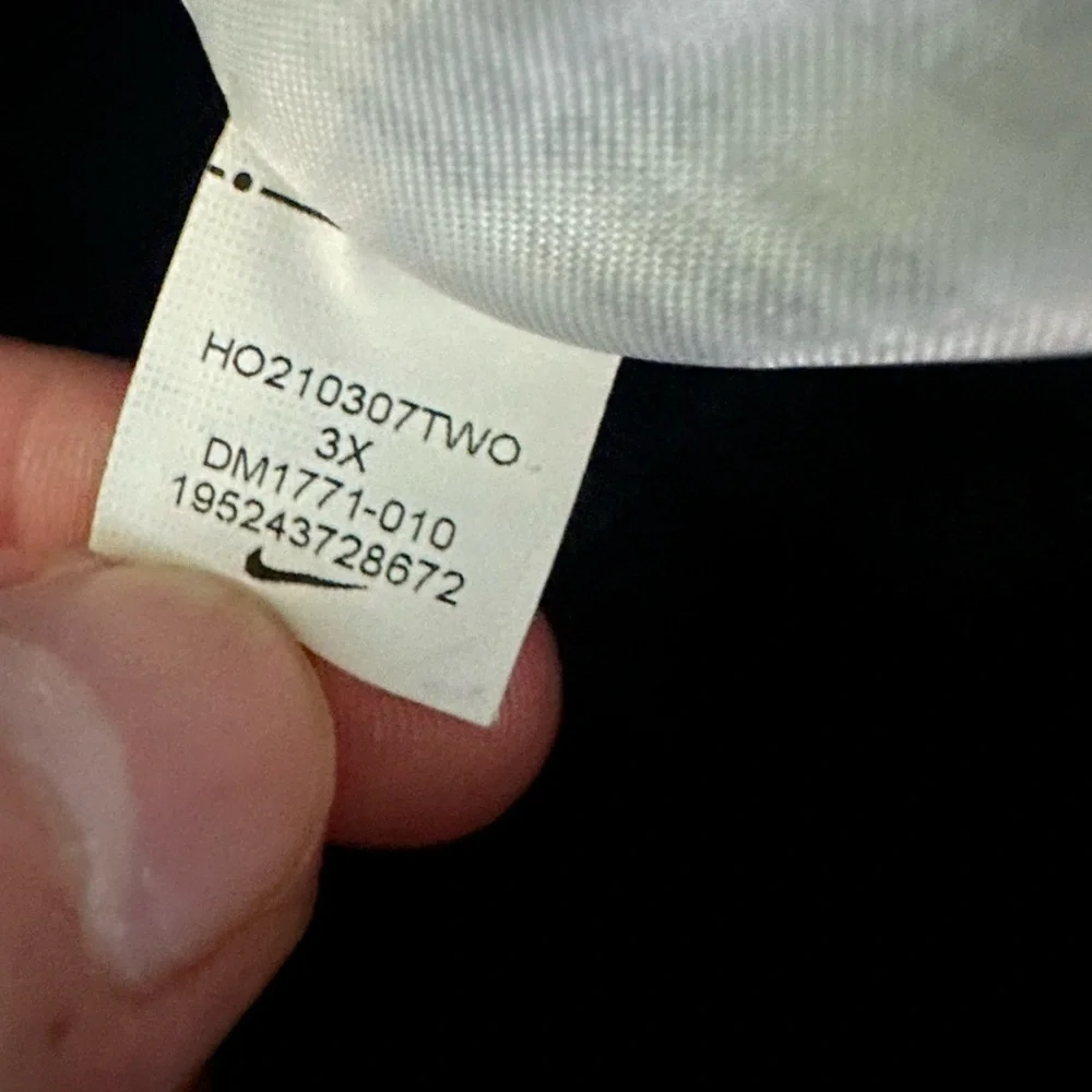 NIKE Air Women's 3X Hooded Sweatshirt Full Zip Black Fleece Hoodie DM1771-010 - Picture 10 of 10